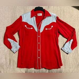 Vintage 1950s Pearl-Snap H Bar C California Ranchwear Western Shirt